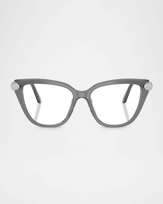 SK2045 Crystal Cat-Eye Acetate Optical Frames